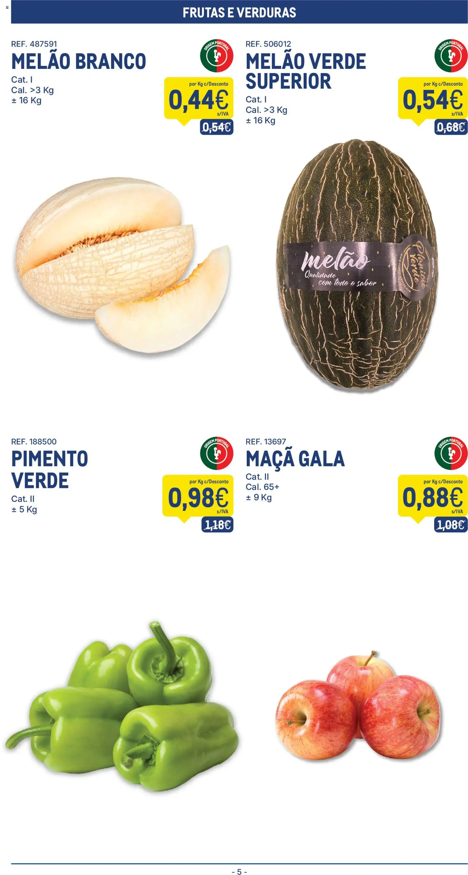 Makro folheto │ válido de 11/08/2026 | Página: 5 | Produtos: Frutas, Maça, Melão, Pimento