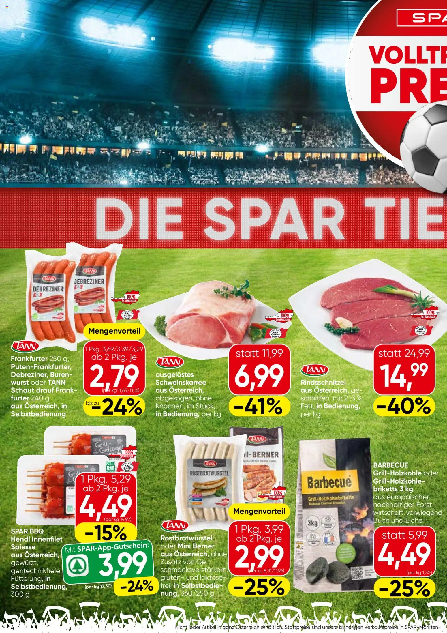 Spar Flugblatt - Wien gültig ab 18.06.2026 | Seite: 4 | Produkte: Wurst, Grill