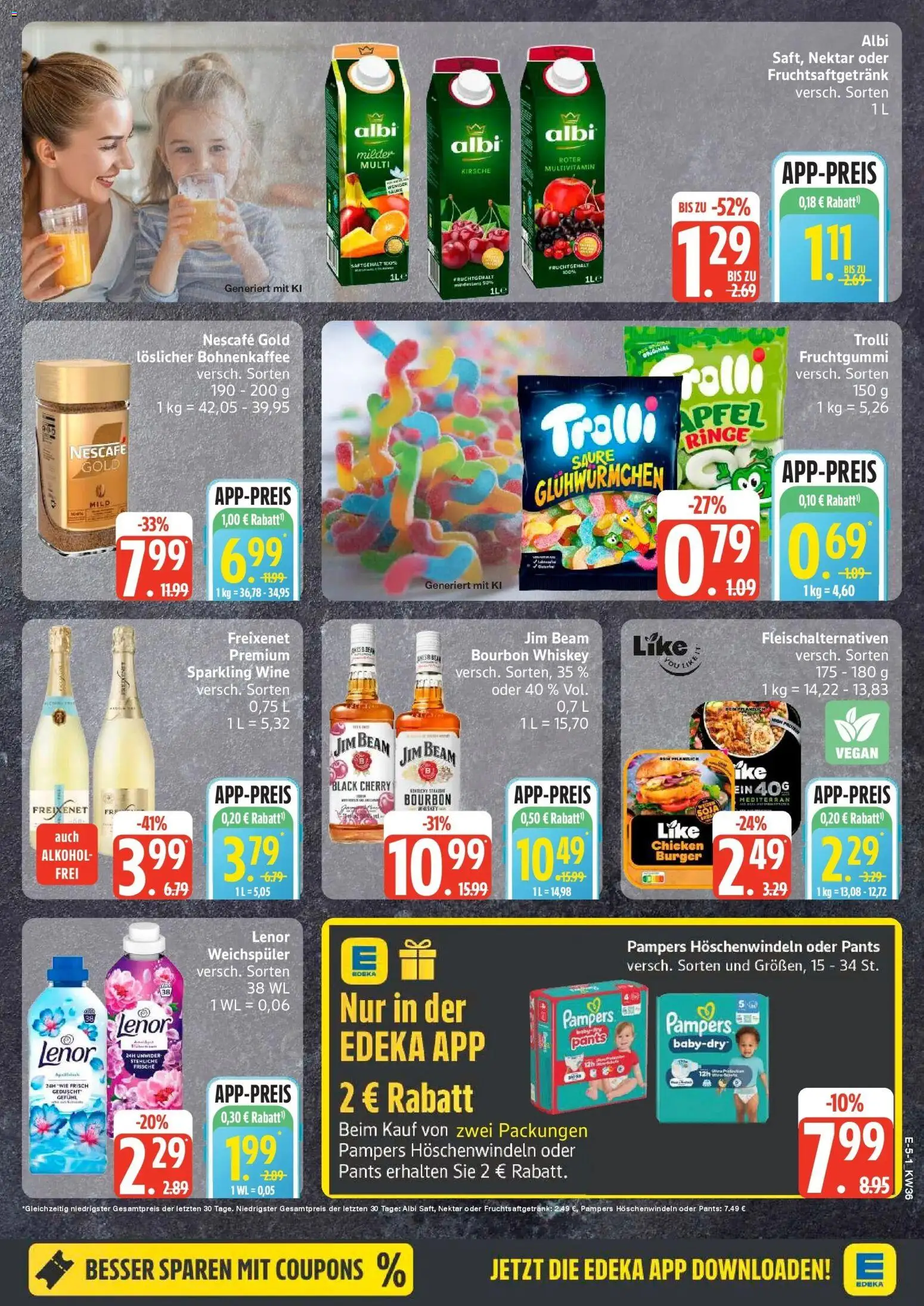Edeka Prospekt Husum (ab 31.08.2026) » Angebote Online | Seite: 5 | Produkte: Freixenet, Pampers, Weichspüler, Nescafe gold