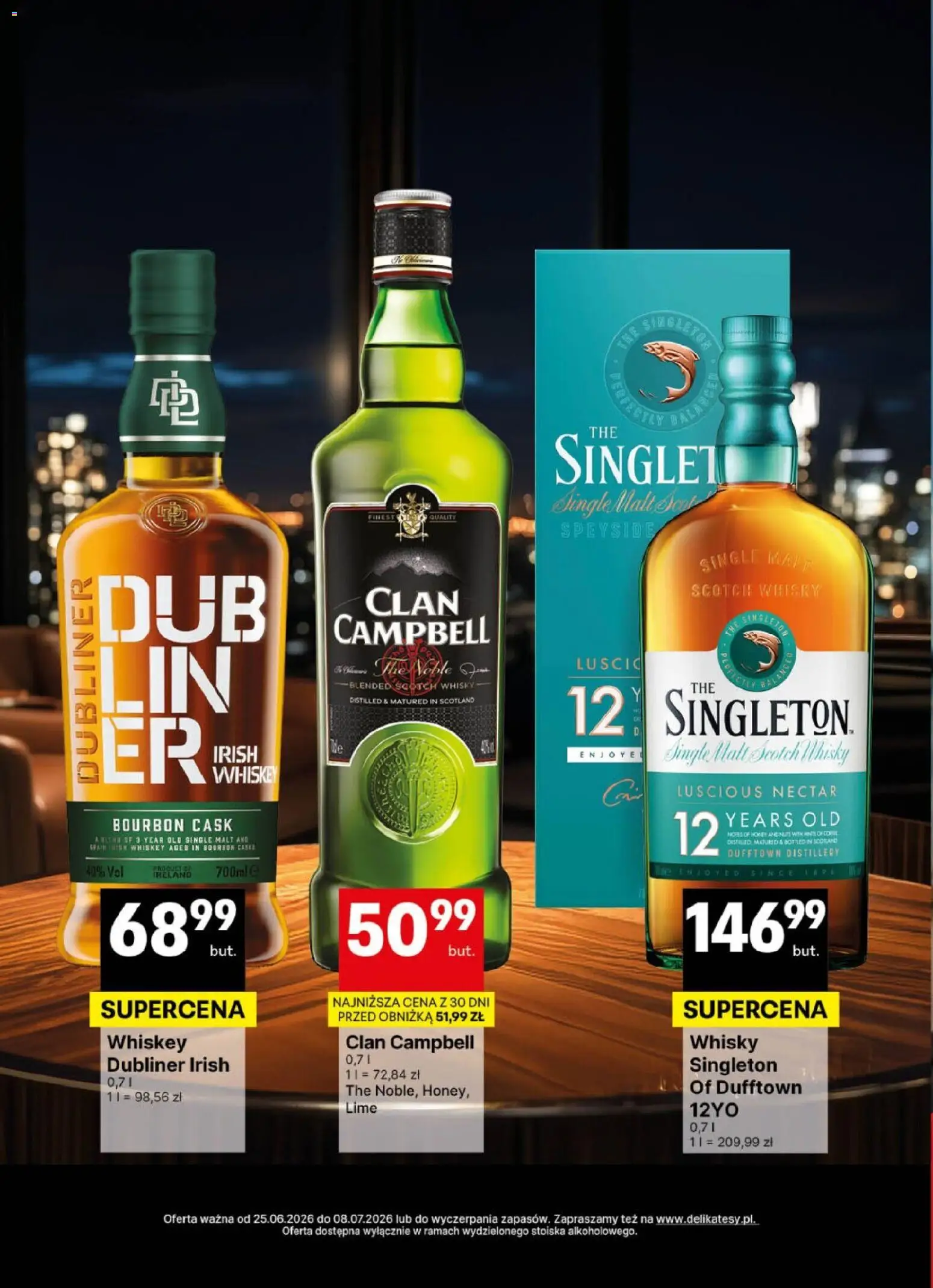 Delikatesy Centrum gazetka - DeliBarek od 25.06.2026 | Strona: 17 | Produkty: Bourbon, Whisky
