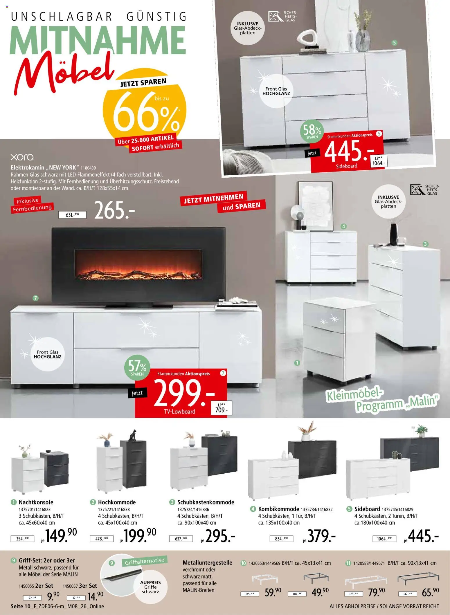 Zurbrüggen Mitnahme Möbel – gültig ab 13.06.2026 | Seite: 28 | Produkte: Sideboard