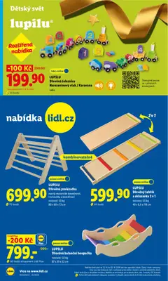 Náhled letáku Lidl leták - Spotřební zboží od 19.10.2026 | Strana: 24 | Produkty: Žebřík, Skluzavka, Houpačka, Body