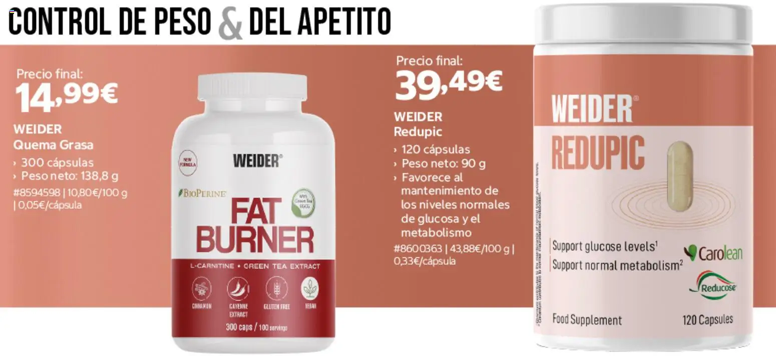 Costco Selección Weider │ válido desde el 28/09/2026 | Página: 8 | Productos: Cápsulas, Peso