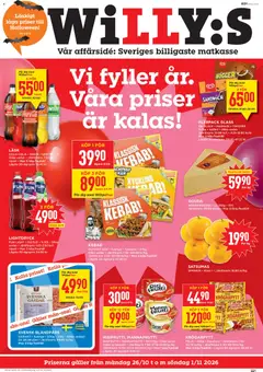 Willys erbjudanden - Förhandsvisning av reklamblad från butik Willys aktuell från 26/10/2026