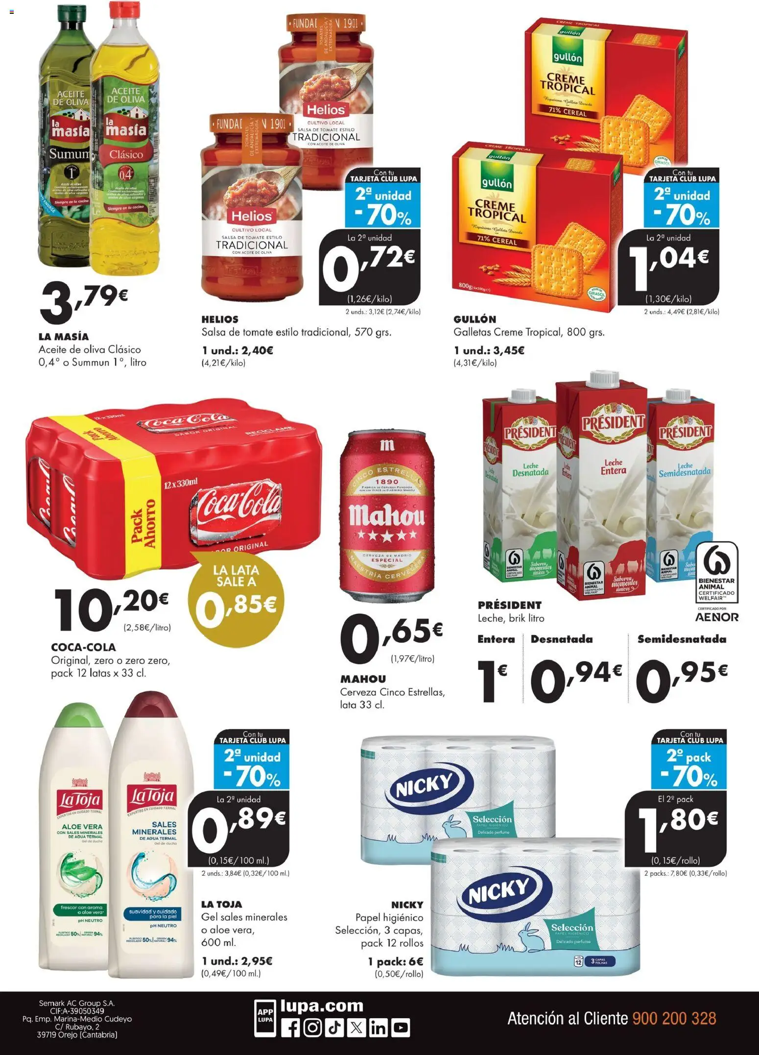 Lupa Supermercados folleto │ válido desde el 08/10/2026 | Página: 4 | Productos: Tomate, Aceite de oliva, Aloe Vera, Ducha