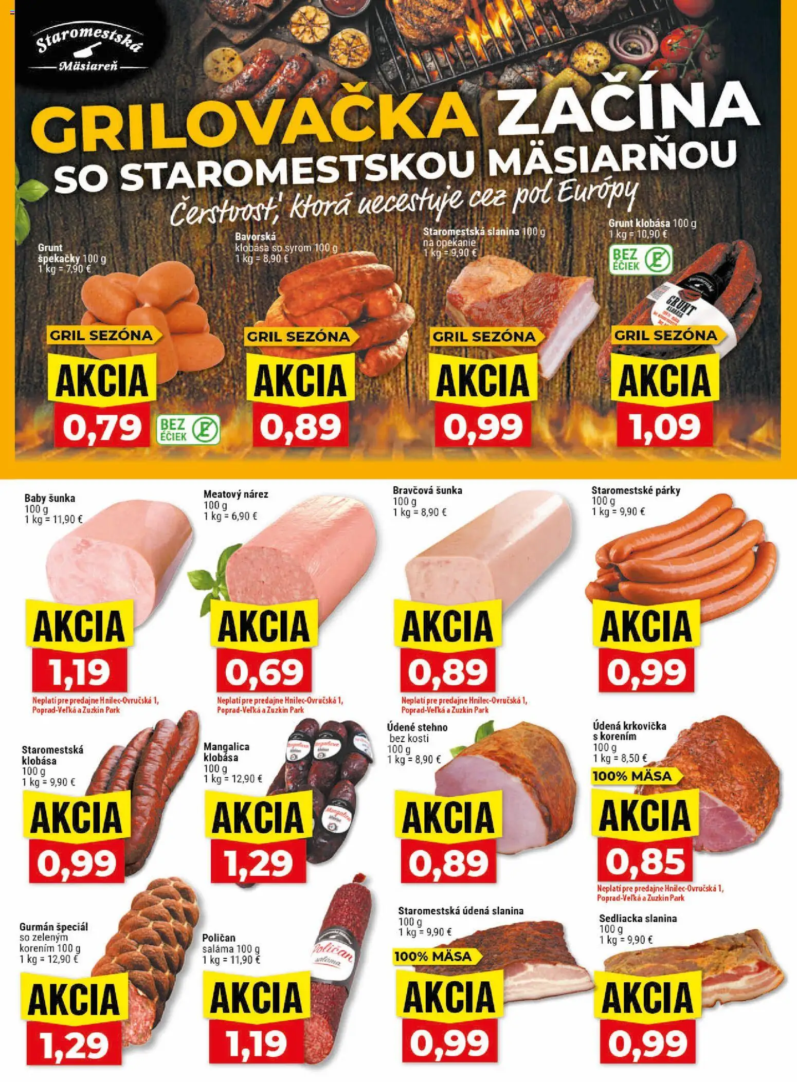 Nové Klas akcie – leták je platný od 18.05.2026 | Strana: 6 | Produkty: Gril, Saláma, Šunka, Slanina
