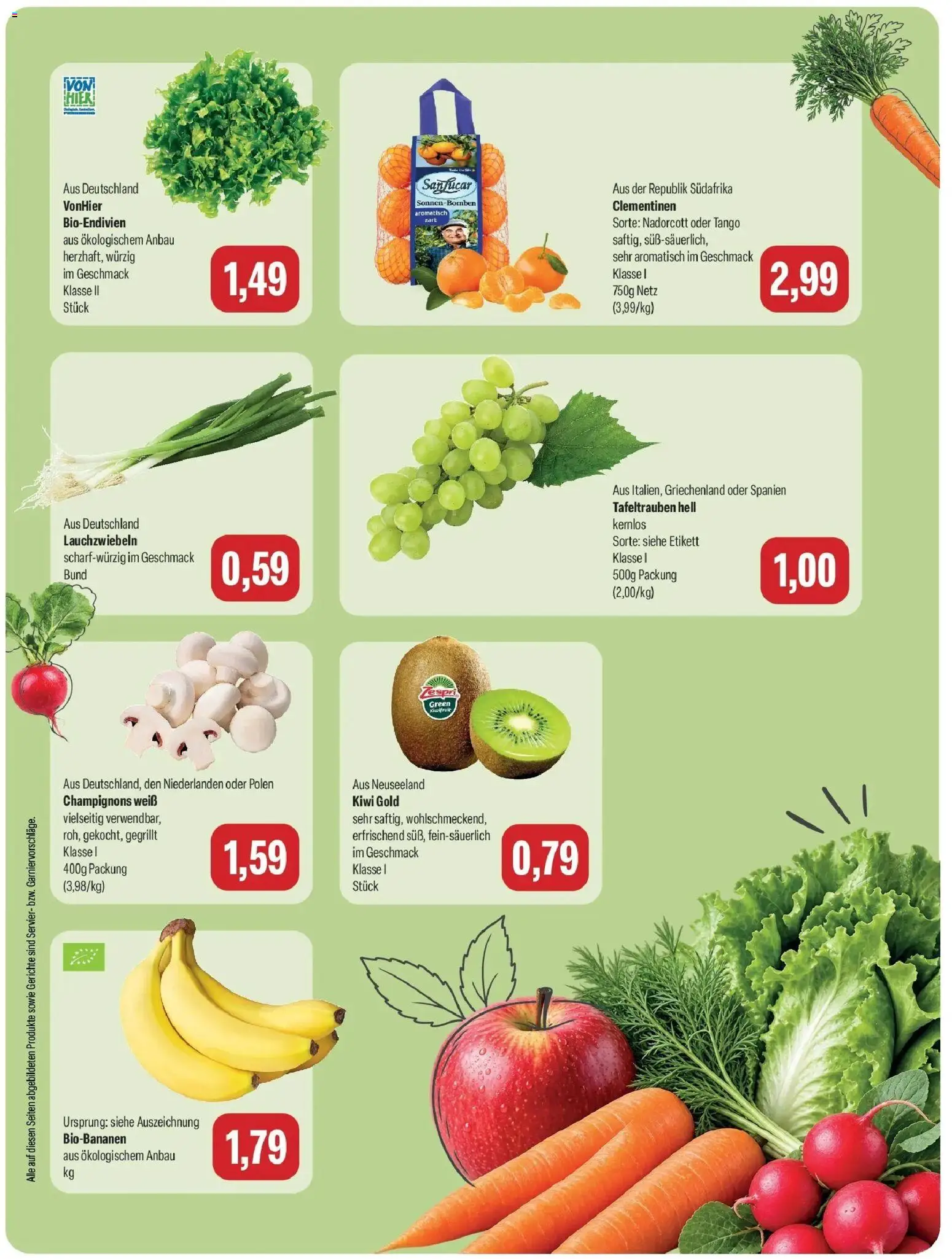 Feneberg Aktuelle Angebote (ab 28.09.2026) zum Blättern | Seite: 9 | Produkte: Champignons, Gerichte, Kiwi
