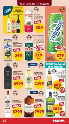 BORSODI DOBOZOS SÖR, 4,5% alkoholtartalom, 0,5 liter, 2 db-tól - amely érvényes a következő dátumtól: 14.05.2026 | Oldal: 19