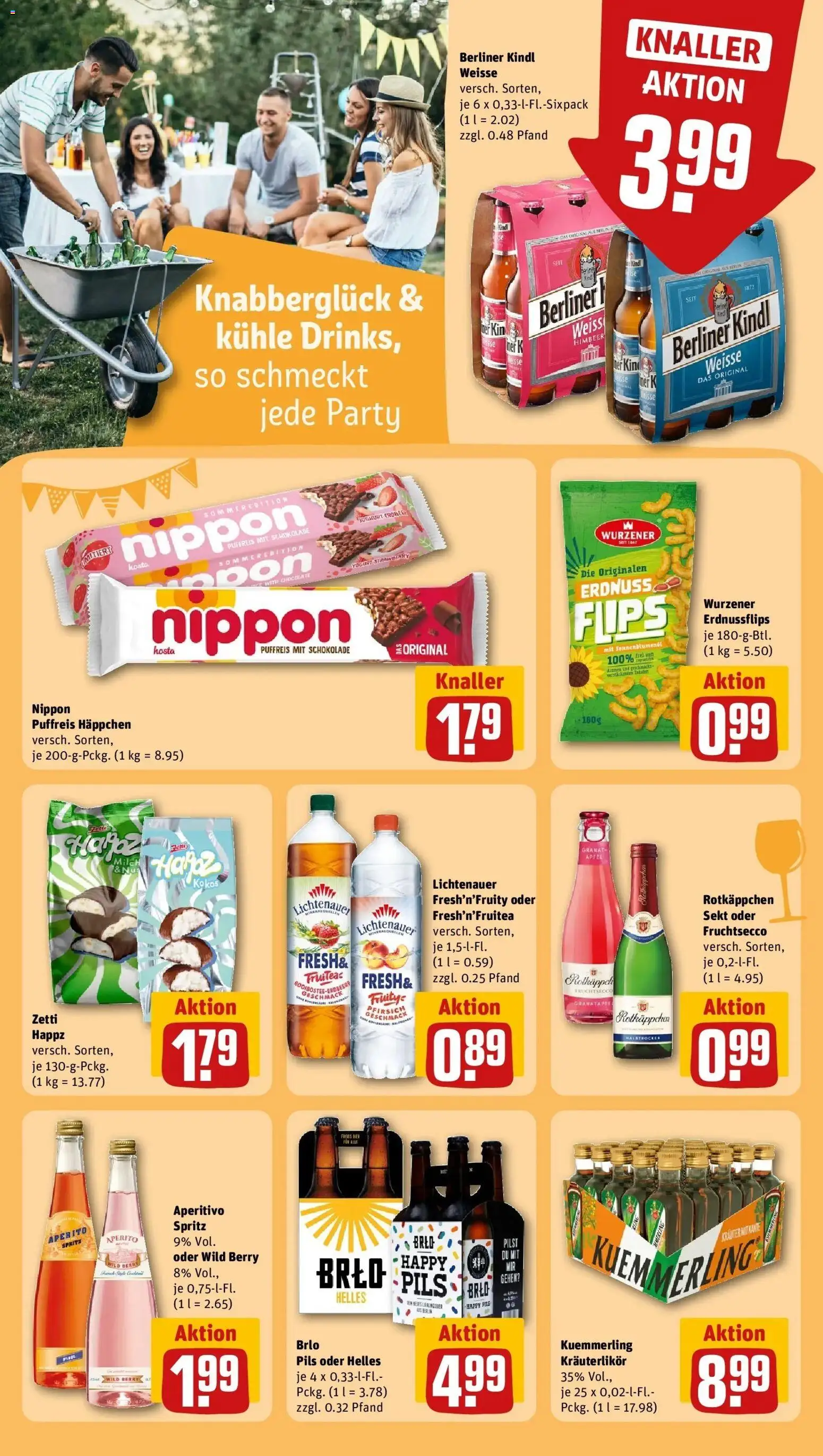 Rewe Prospekt Berlin / Friedrichshain – gültig ab 08.06.2026 | Seite: 21 | Produkte: Berliner, Kuemmerling, Pfirsich, Chips
