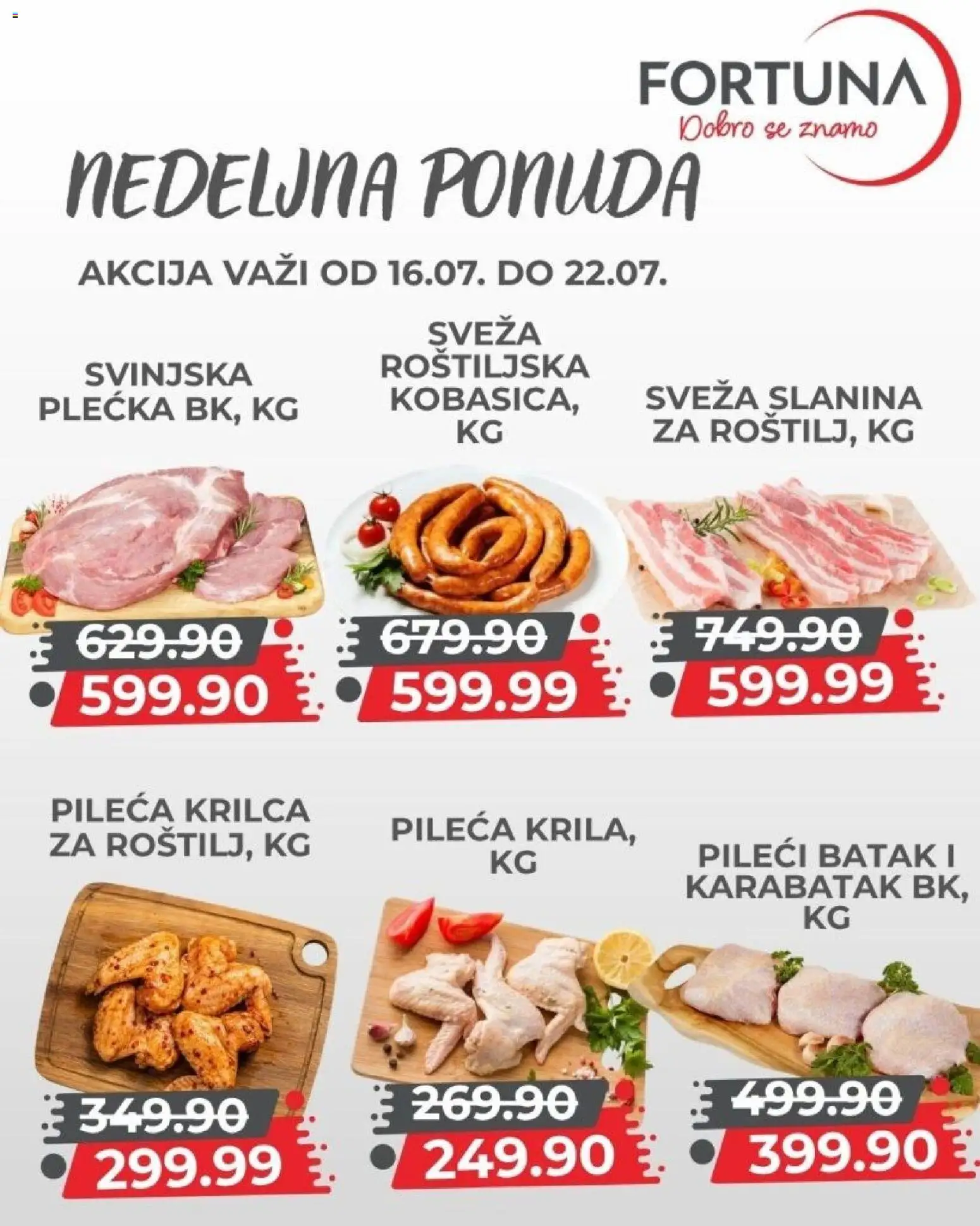 Fortuna Market katalog - važi od 16.07.2026 | Strana: 2 | Proizvode: Pileći batak, Slanina