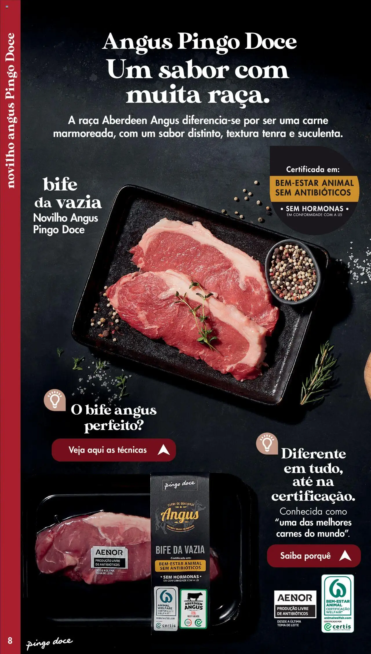Pingo Doce - Catálogo-Talho │ válido de 20/05/2025 | Página: 8 | Produtos: Leite, Carne, Bife