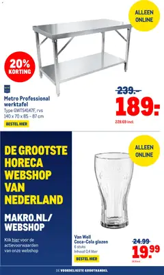 Makro folder - Non food - Voorbeeld van een folder van Makro, geldig van 09-09-2026 | Pagina: 52 | Producten: Werktafel