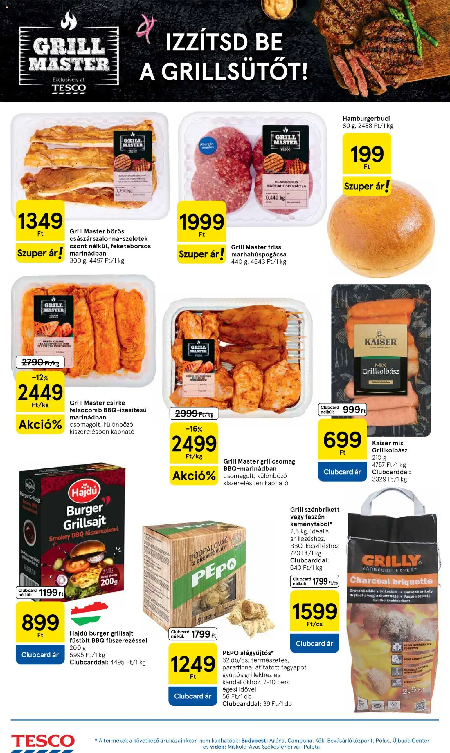 Tesco akciós ujság - amely érvényes a következő dátumtól: 2026.08.18. | Oldal: 8 | Termékek: Szelet, Grillkolbász, Grillsajt, Csirke felsőcomb