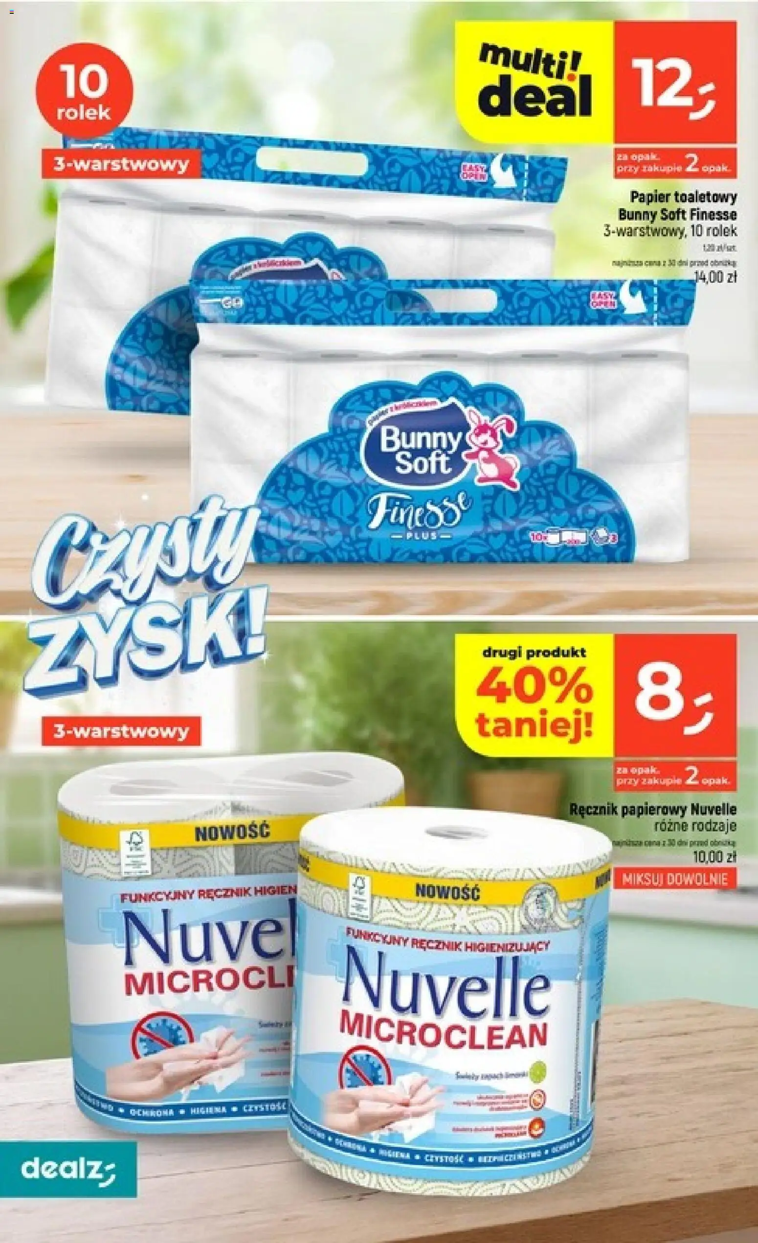 Dealz gazetka - Czysty zysk od 03.09.2026 | Strona: 8 | Produkty: Papier toaletowy, Ręcznik papierowy
