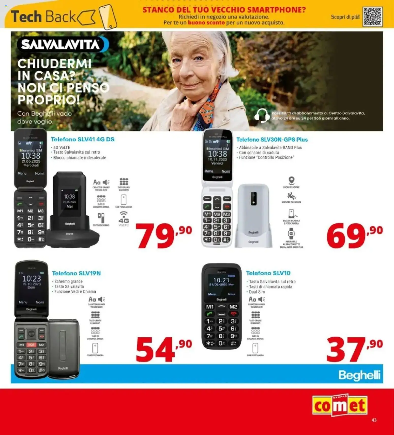 Volantino Comet del 08/10/2026 | Pagina: 43 | Prodotti: Schermo, Tè, Telefono, Smartphone