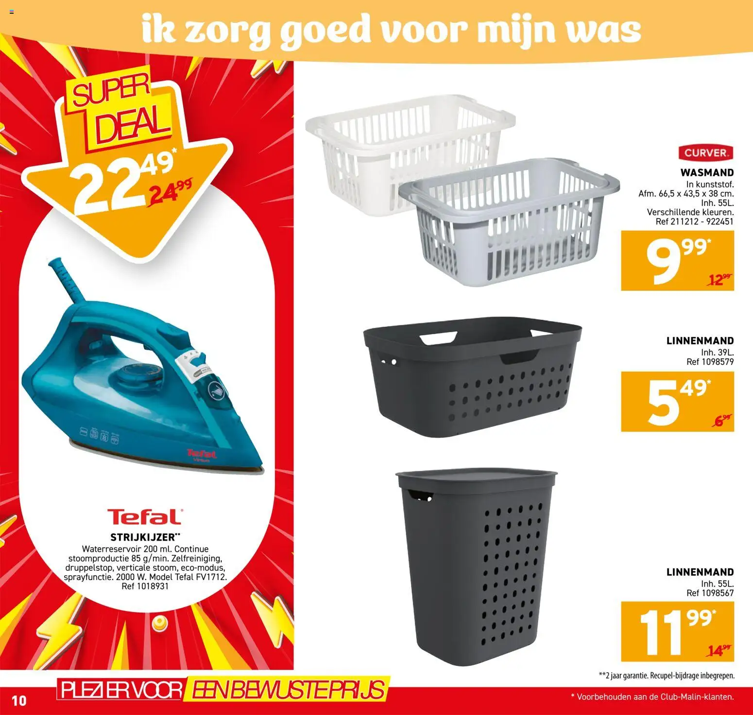 {H1} | Pagina: 10 | Producten: Wasmand, Strijkijzer, Was