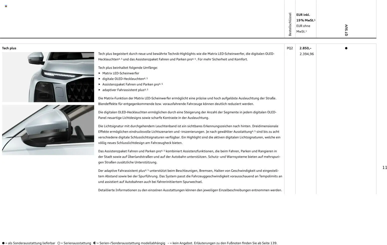 Audi Q7 – gültig ab 23.06.2026 | Seite: 11