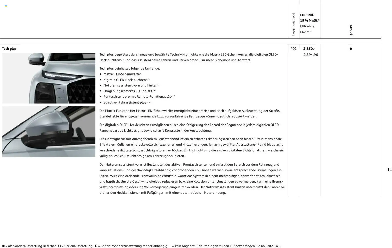 Audi Q7 – gültig ab 23.06.2026 | Seite: 11