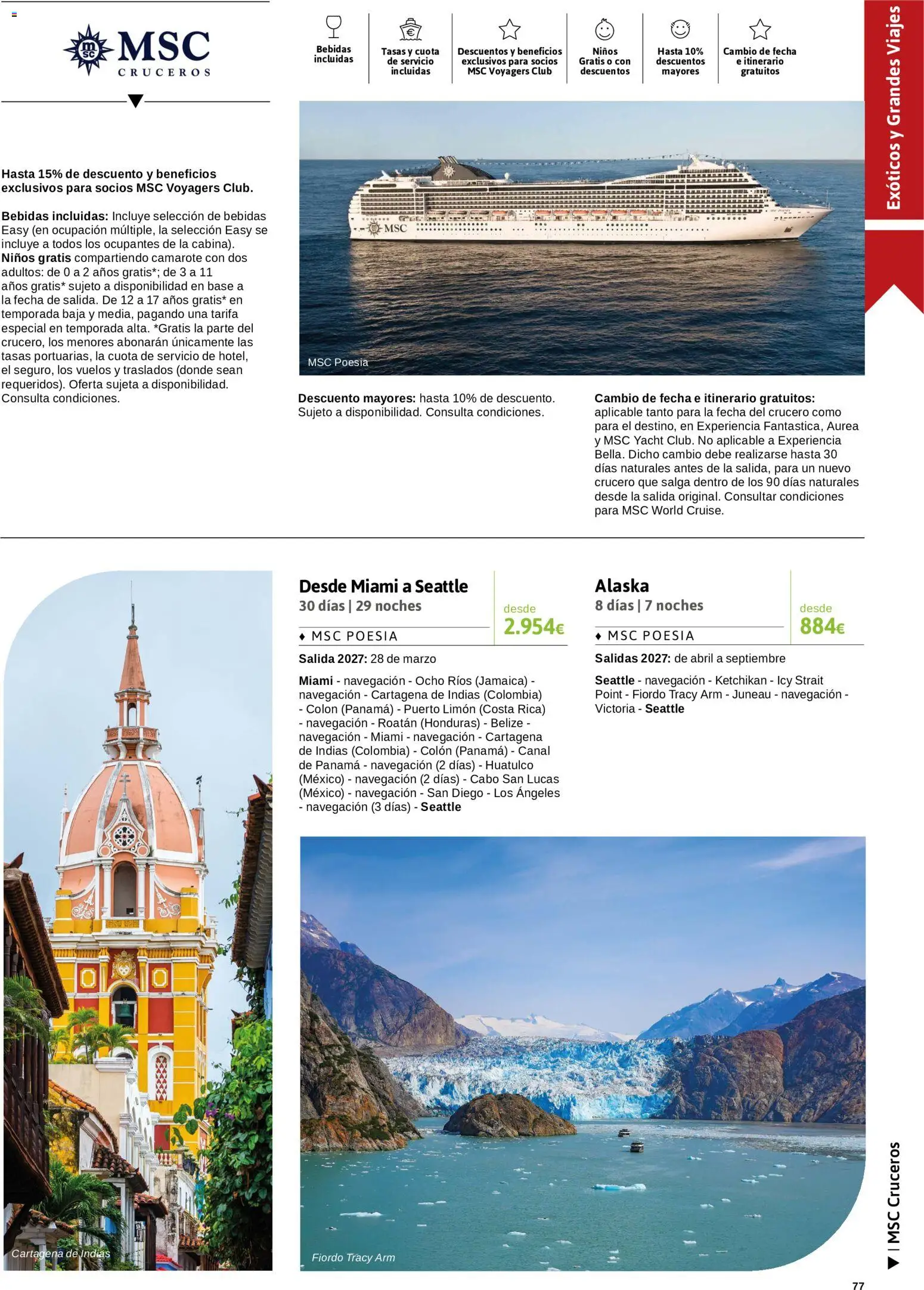 Viajes El Corte Inglés Crucero fantástico │ válido desde el 14/09/2026 | Página: 77 | Productos: Limón, Bebidas, Navegación
