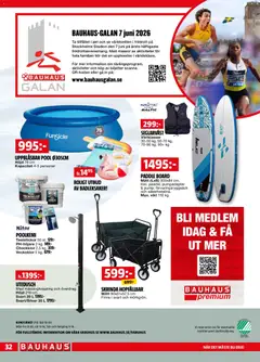 Bauhaus erbjudanden - Förhandsvisning av reklamblad från butik Bauhaus aktuell från 01.06.2026 | Sida: 32