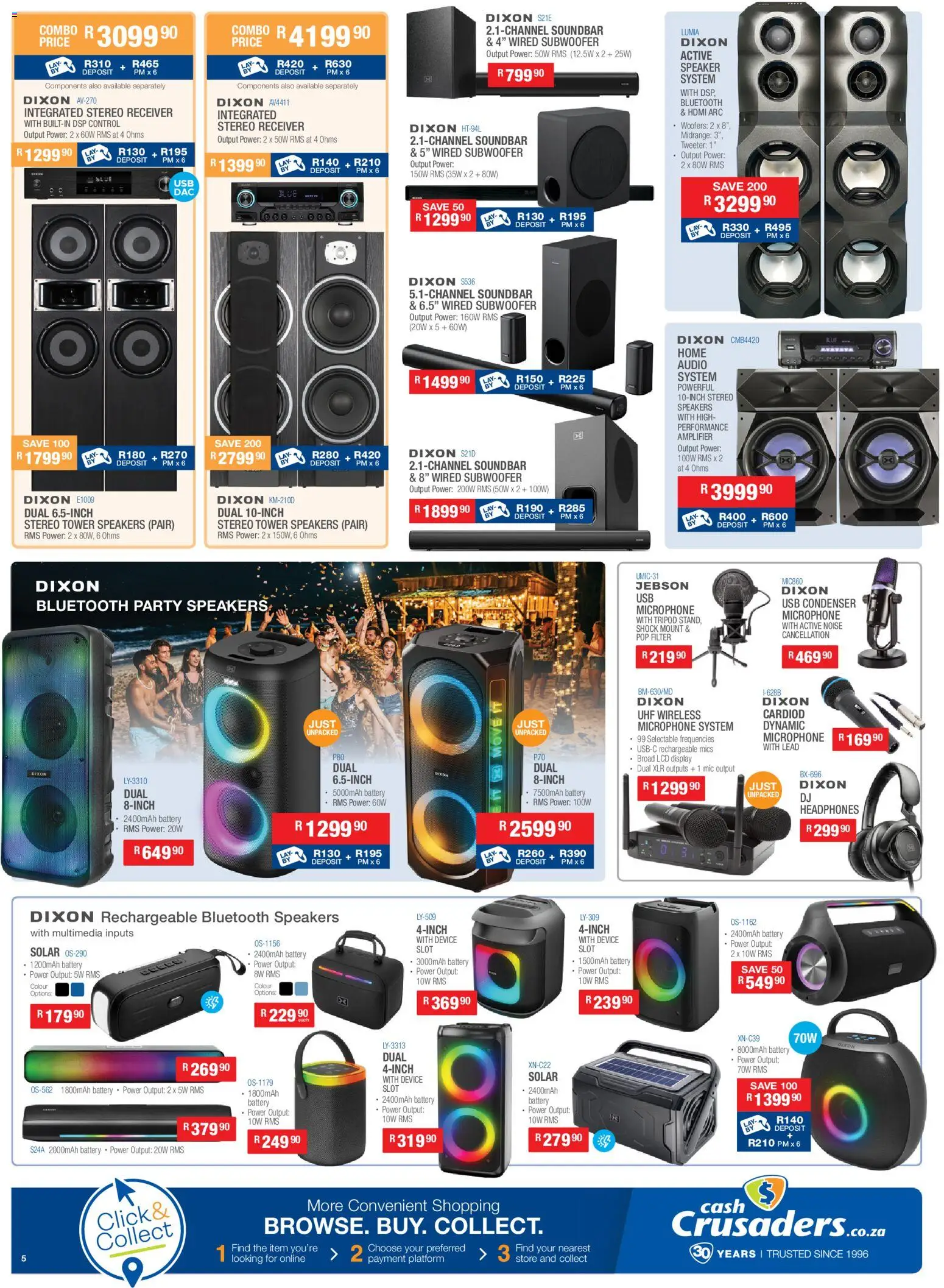 New Cash Crusaders catalogue – valid from 15.05.2026 | Page: 5 | Products: Audio, Headphones, Speaker, USB