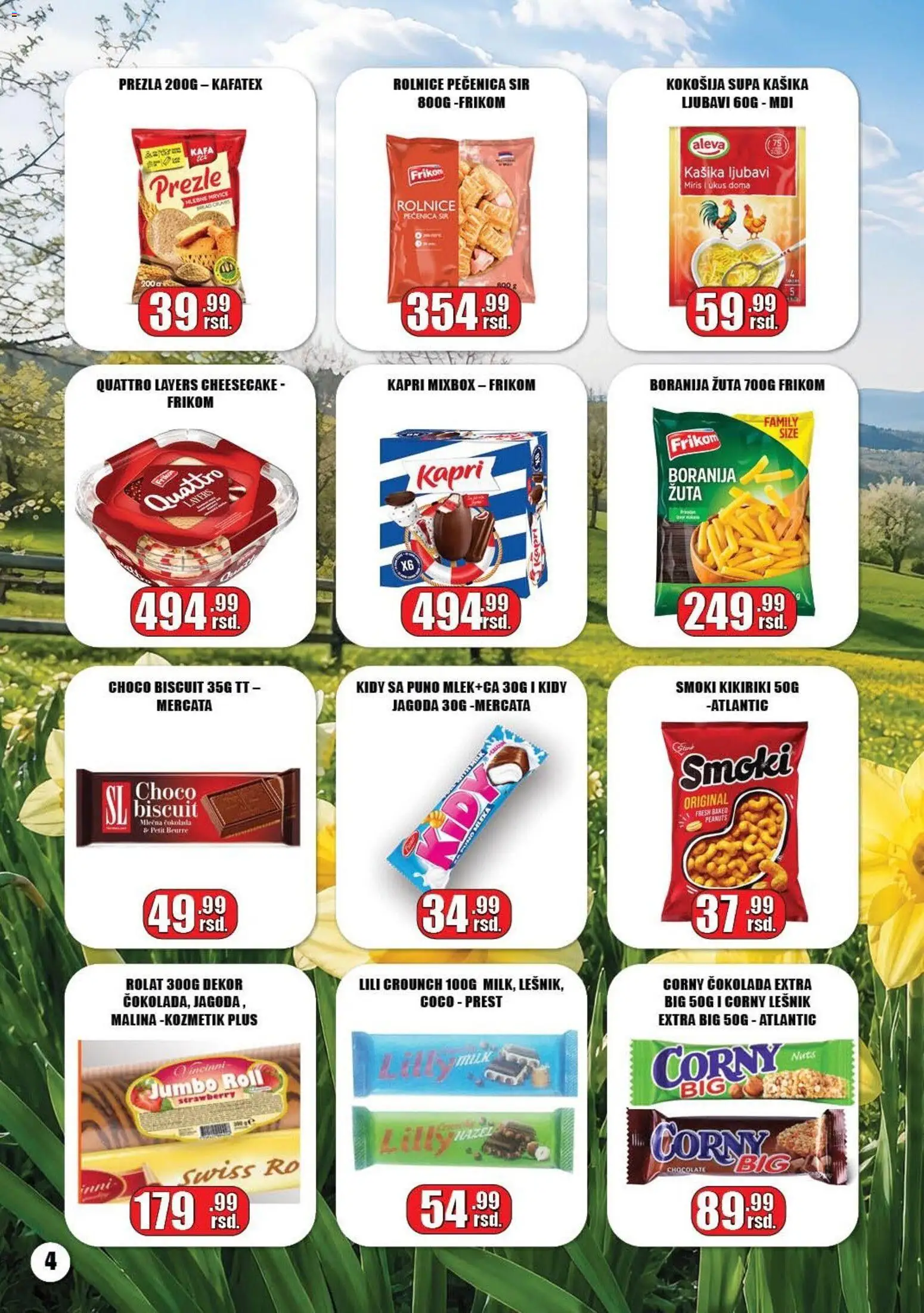 Gala MARKET katalog - važi od 05.05.2026 | Strana: 4 | Proizvode: Boranija, Miris, Malina, Kafa