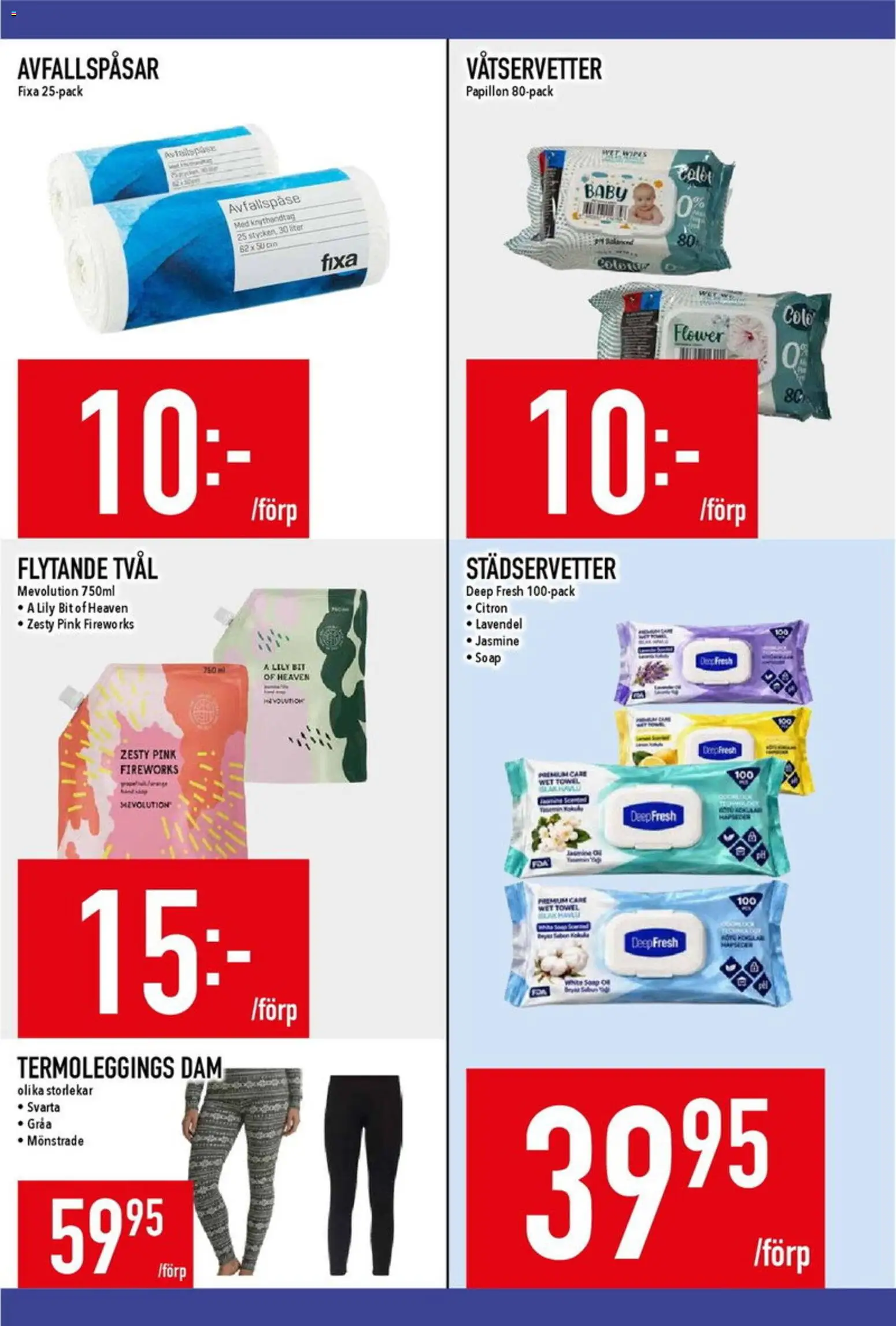 Matdax reklamblad aktuell från 26/10/2026 | Sida: 21 | Produkter: Lavendel, Avfallspåsar, Tvål, Citron