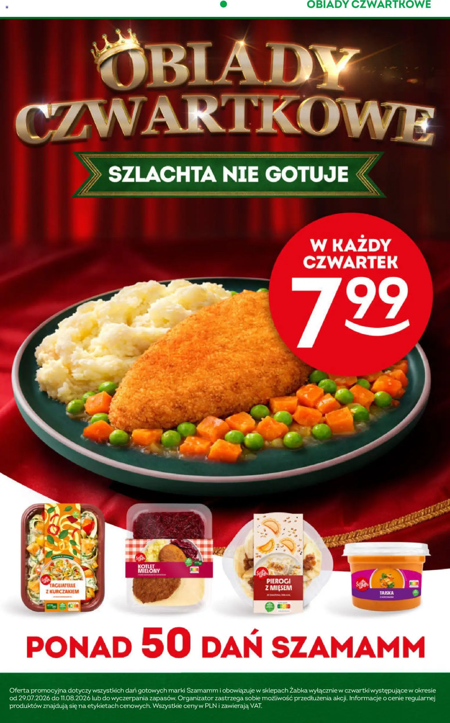 Żabka gazetka od 29.07.2026 | Strona: 5 | Produkty: Kotlet, Pierogi, Tagliatelle