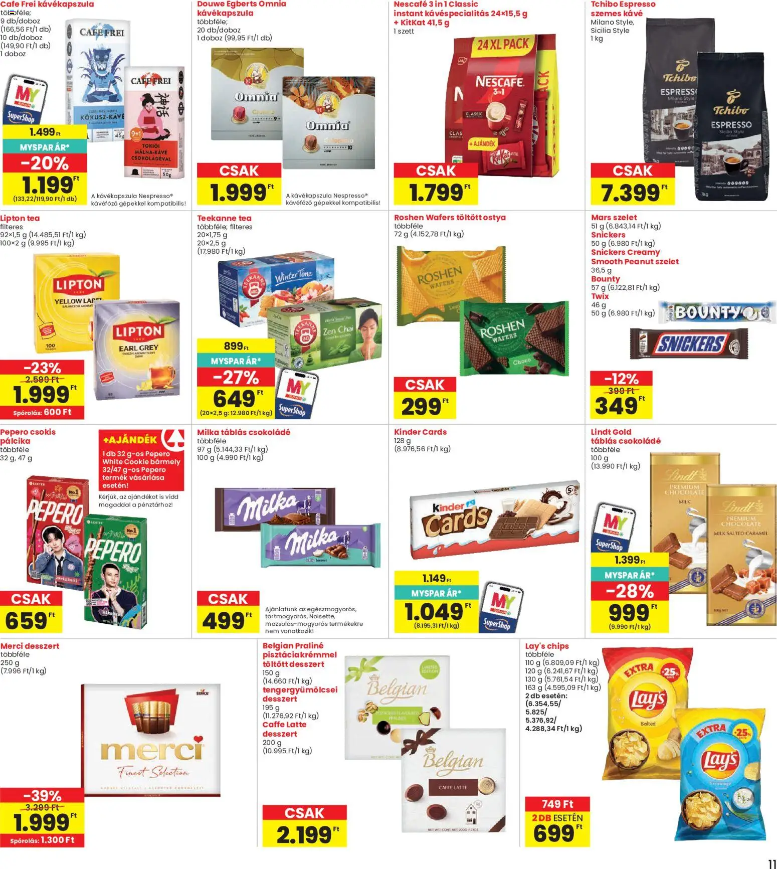 Interspar akciós ujság - amely érvényes a következő dátumtól: 2026.11.05. | Oldal: 11