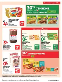 Auchan - Prévisualisation de BISCUITS PALMIERS AUCHAN, 100 g valide à partir de 28/07/2026 | Page: 33