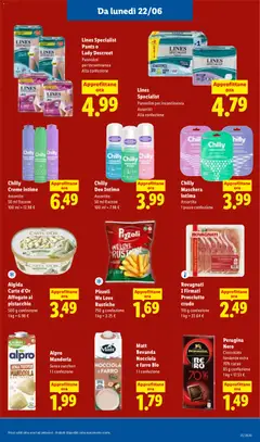 Anteprima del volantino Rovagnati I Firmati Prosciutto crudo, 110 g confezione, 1 kg = 22.64 € valido a partire dal 18.06.2026 | Pagina: 47 | Prodotti: Maschera, Intimo, Prosciutto, Farro