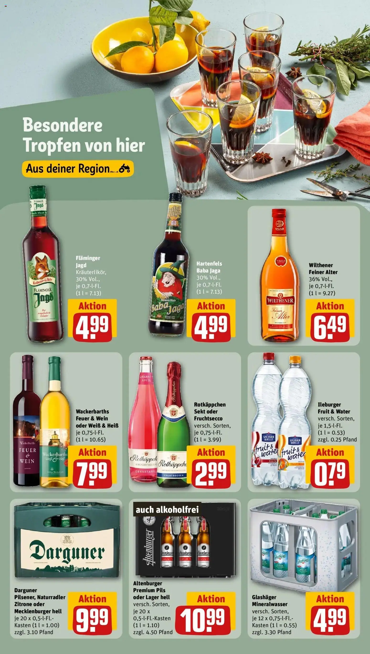 REWE Prospekt ab 12.10.2026 zum Blättern » Angebote | Seite: 19 | Produkte: Pils, Äpfel, Zitrone, Wein
