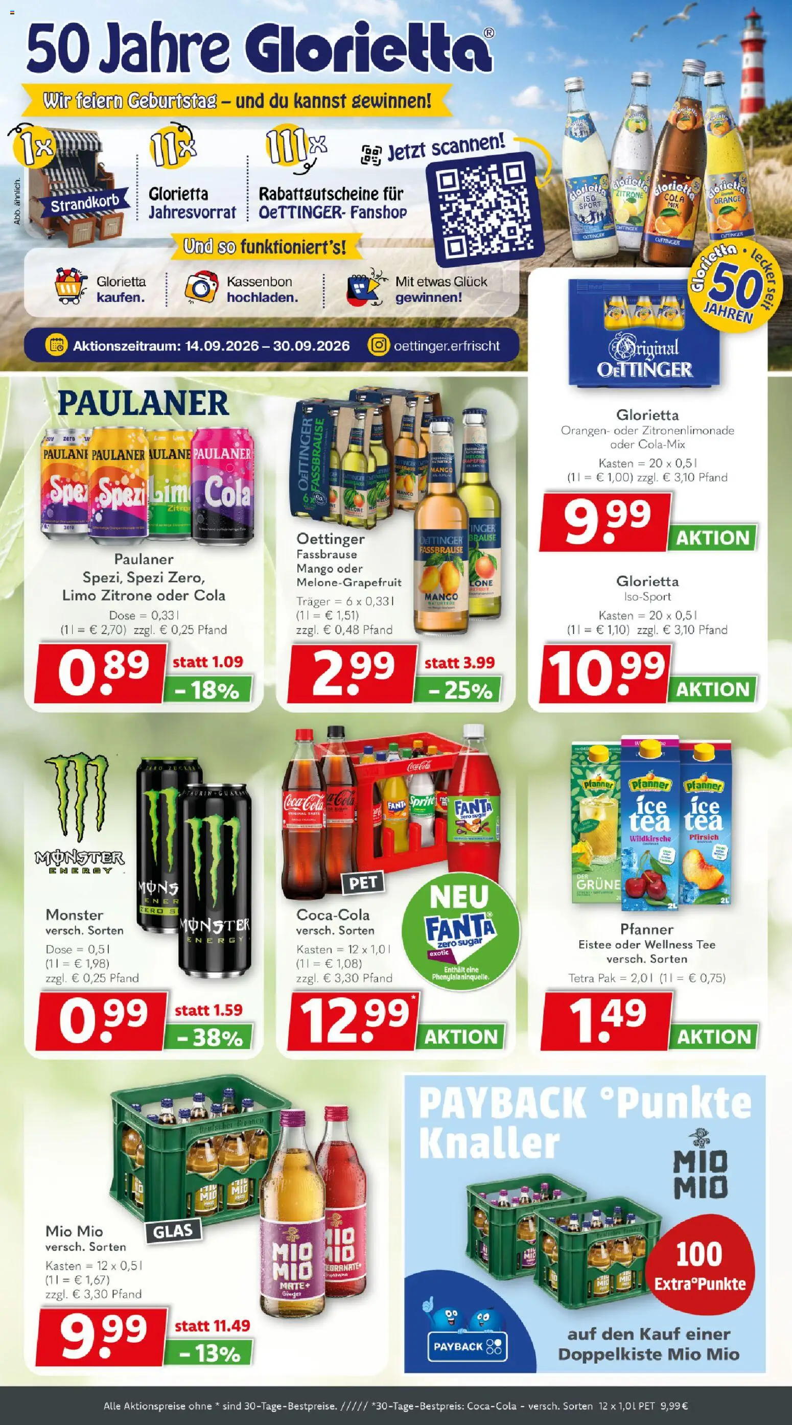Getränkeland Prospekt Berlin - Brandenburg – gültig ab 14.09.2026 | Seite: 6 | Produkte: Energy, Monster, Pfirsich, Melone