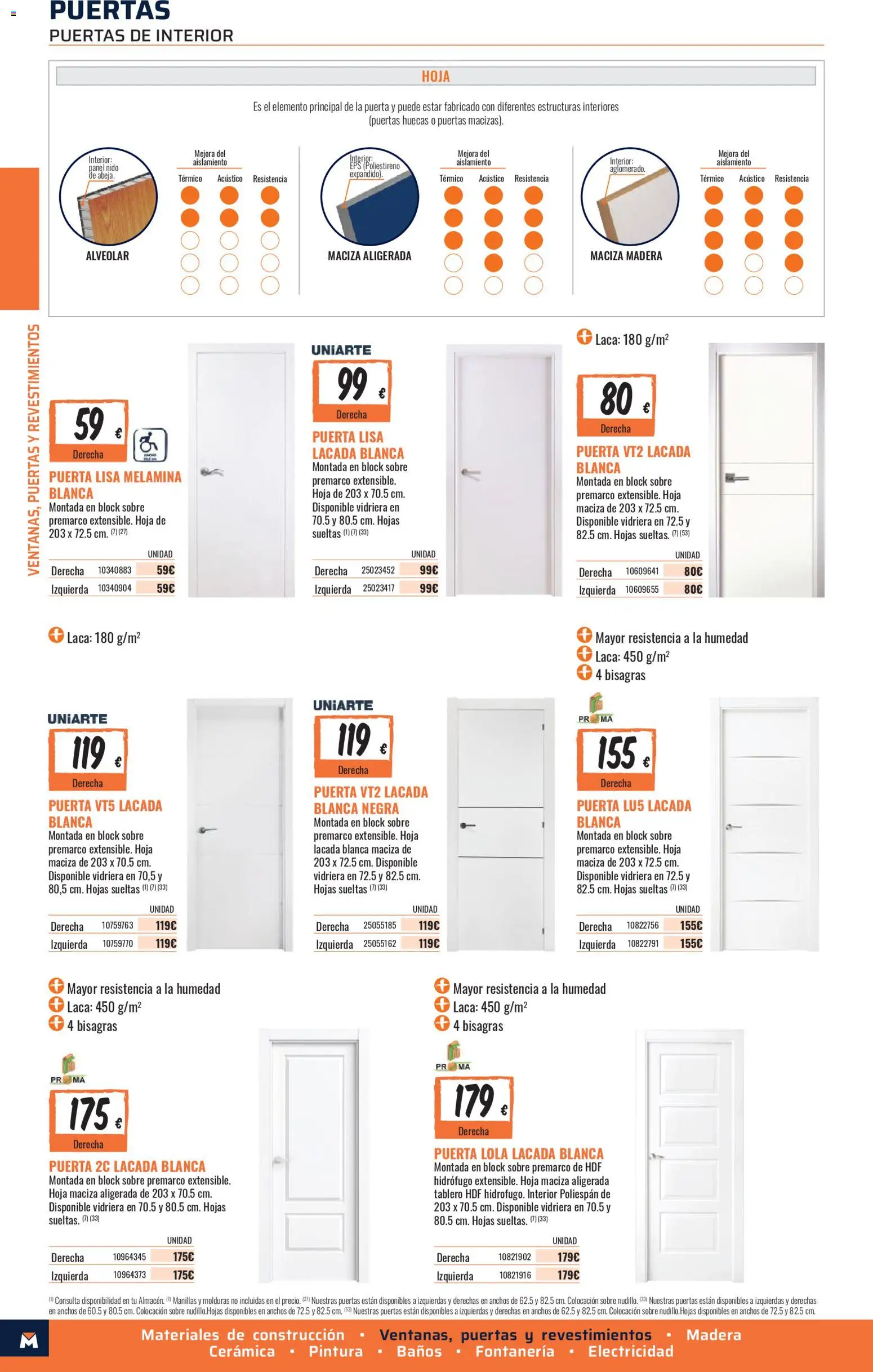 Obramat - Reformas Otono Imprenta Almacenes 33 Tarragona 2026 │ válido desde el 09/10/2026 | Página: 24 | Productos: Puertas
