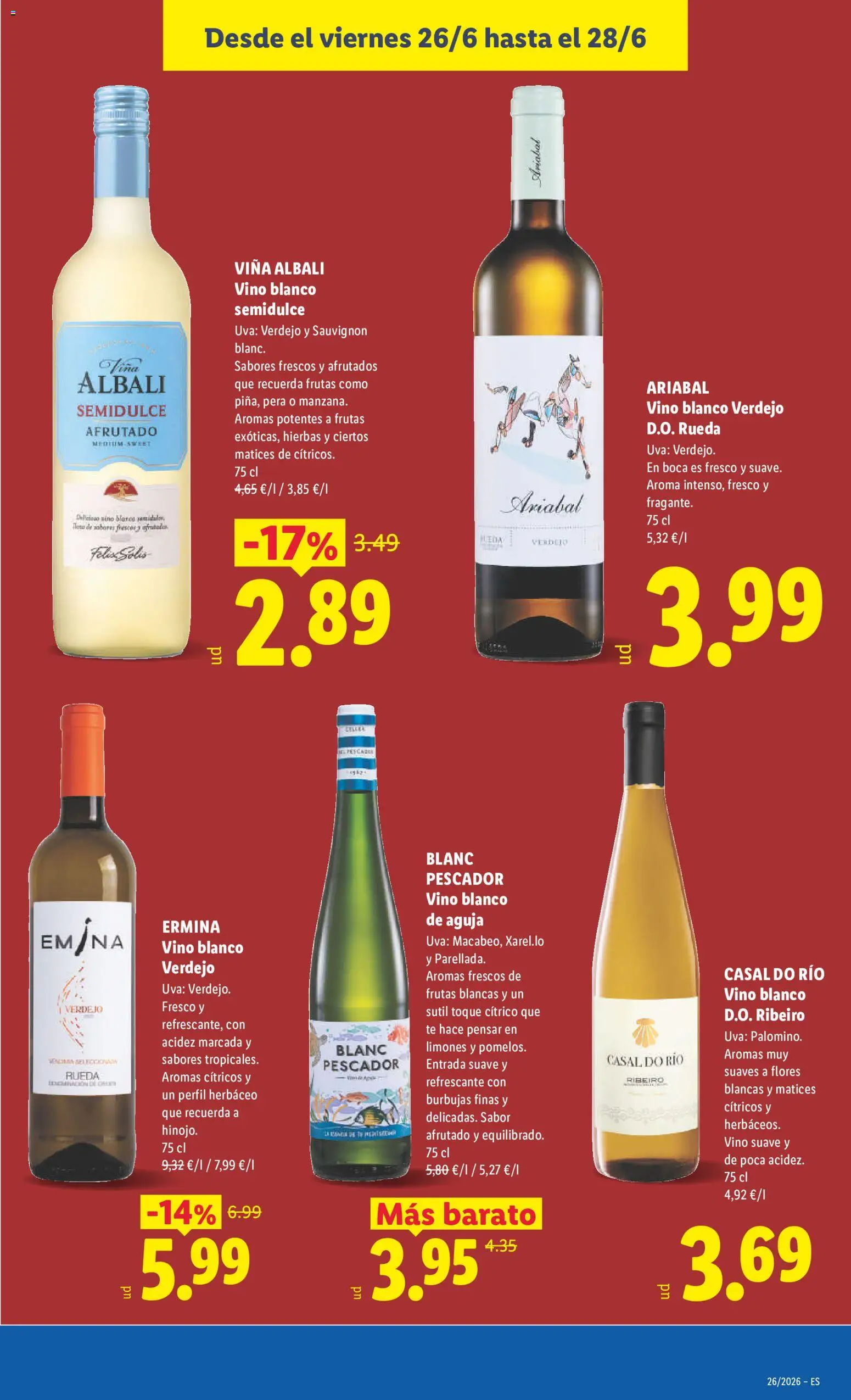 Lidl folleto │ válido desde el 22.06.2026 | Página: 27 | Productos: Vino, Té