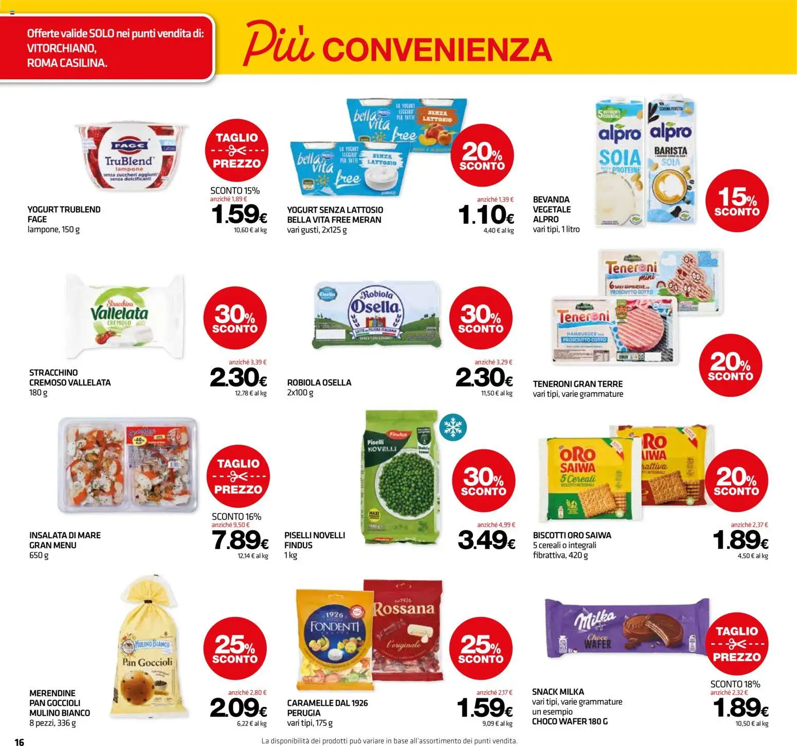 Volantino Superconti del 02/07/2026 | Pagina: 16 | Prodotti: Caramelle, Cereali, Prosciutto, Robiola