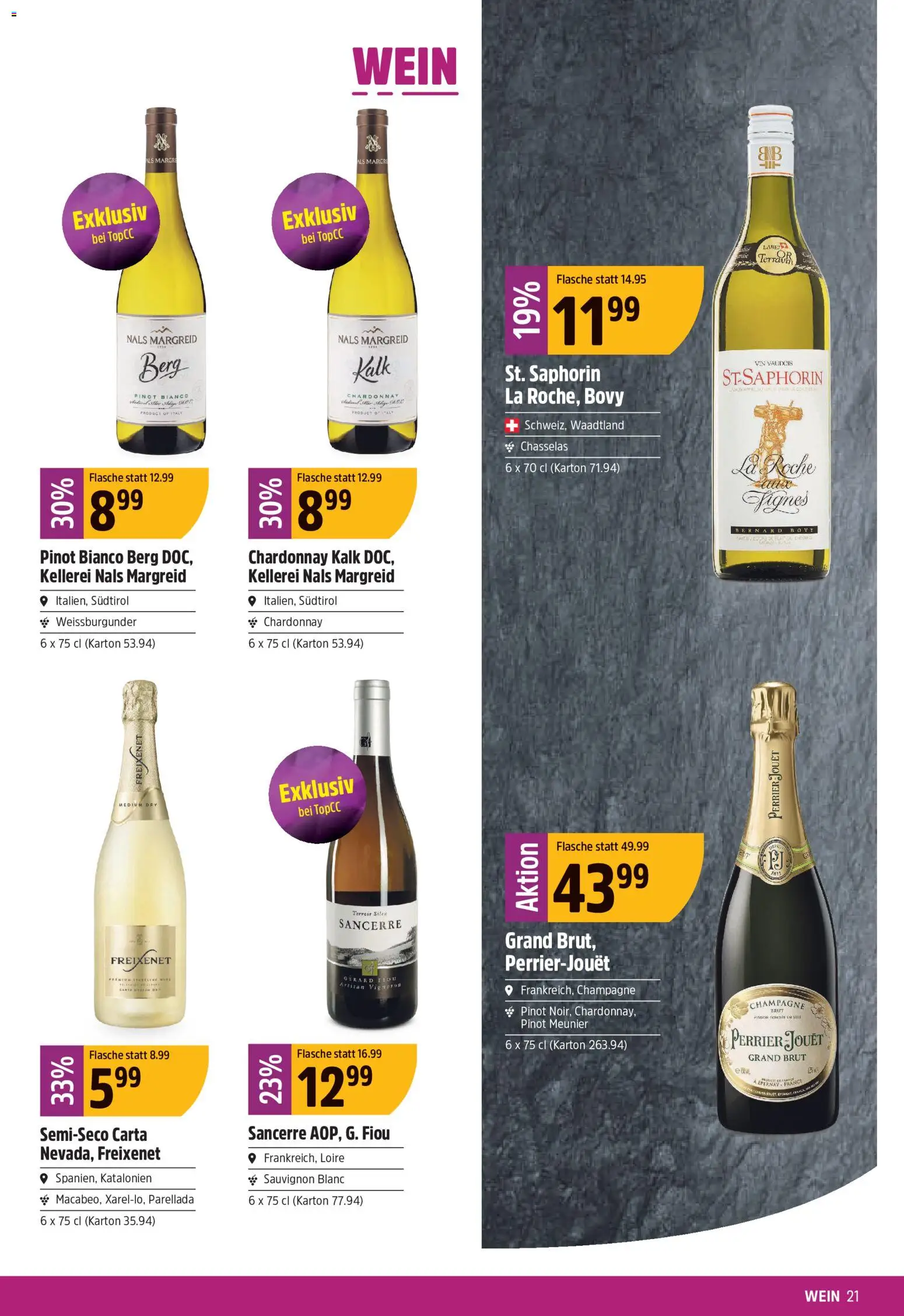 TopCC aktionen – gültig ab 27.07.2026 | Seite: 21 | Produkte: Wein
