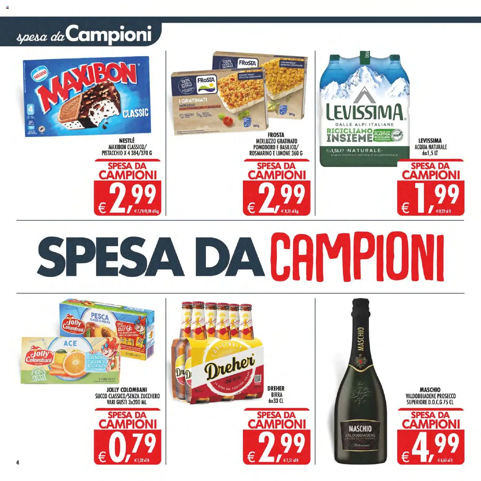Volantino Decò del 08.05.2026 | Pagina: 4 | Prodotti: Succo, Birra, Basilico, Acqua minerale