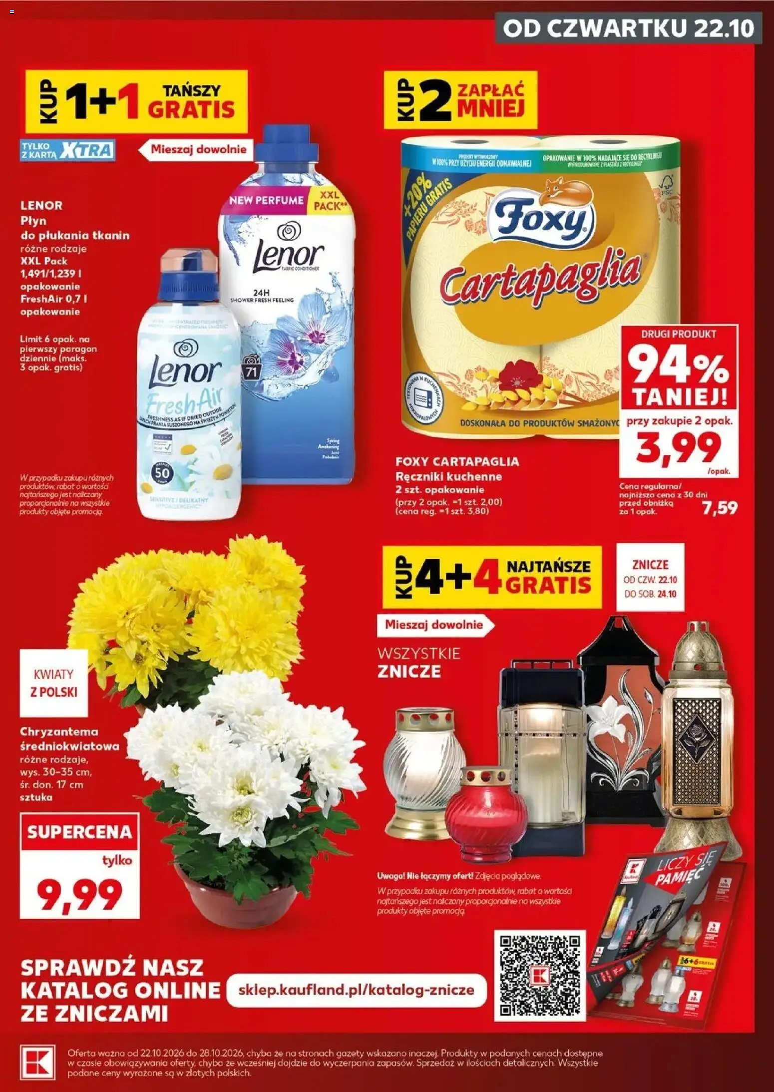 Kaufland HALLOWEEN 🎃 gazetka od 24.10.2026 🕷️🕸️ | Strona: 5 | Produkty: Płyn do płukania, Gazety, Lenor Fresh Air, Lenor płyn do płukania