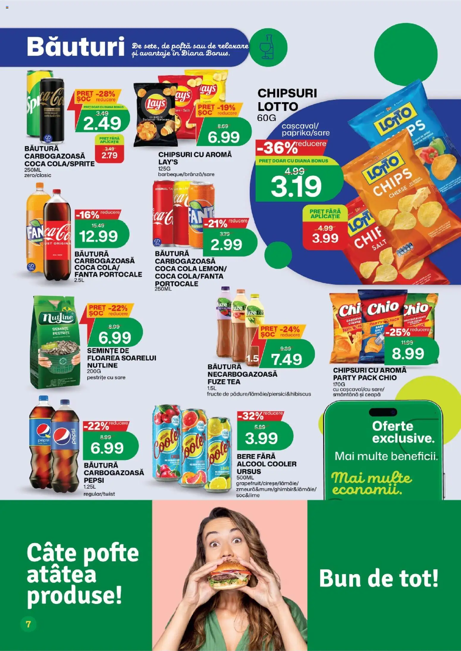 Noul catalog Diana – valabil de la 16.09.2026 | Pagină: 8 | Produse: Ursus, Coca cola, Chipsuri, Sare