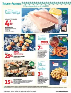 Auchan - Prévisualisation de Auchan catalogue valide à partir de 11/08/2026 | Page: 10 | Produits: Plateau, Crevettes décortiquées, Sushi, Noix