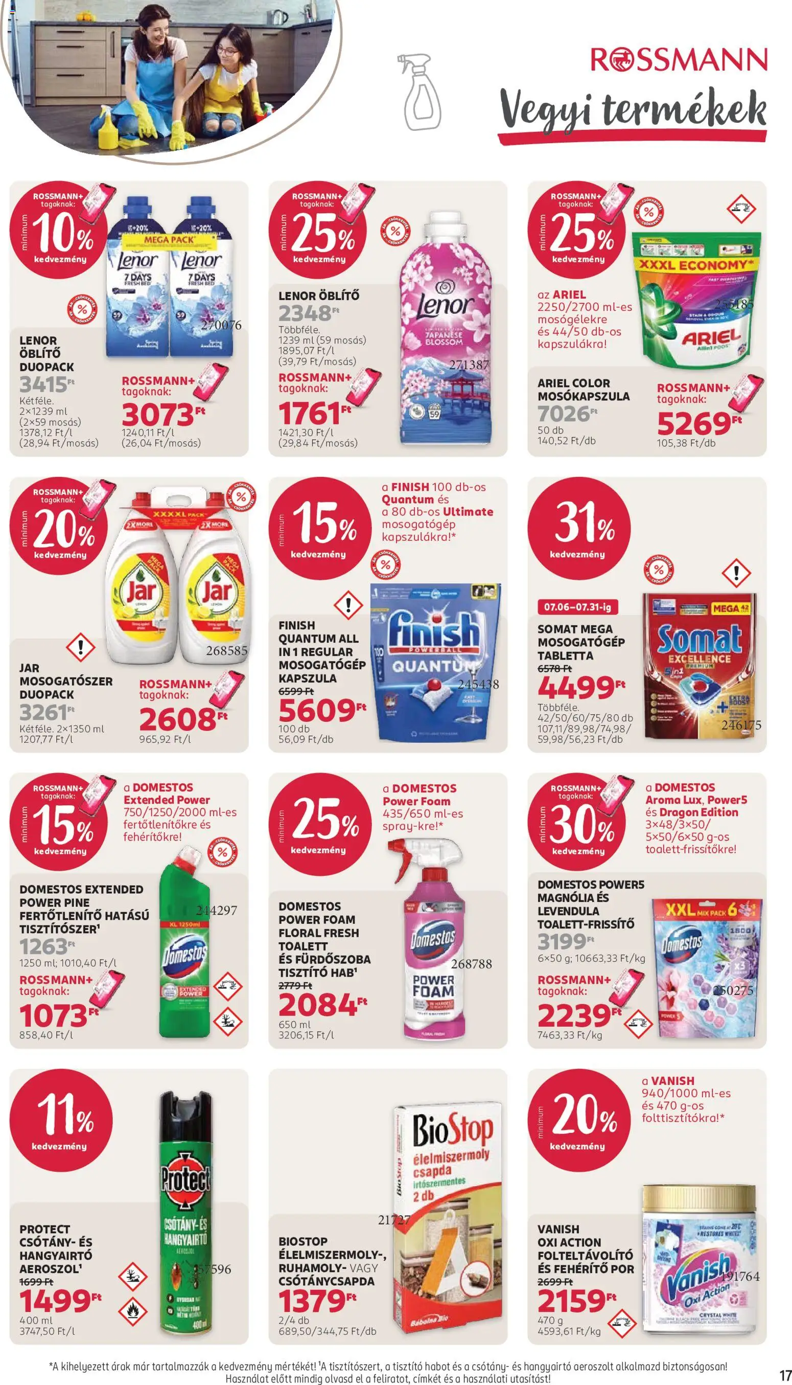 Rossmann akciós ujság - amely érvényes a következő dátumtól: 2026.07.20. | Oldal: 19 | Termékek: Somat, Tabletta, Folteltávolító, Levendula