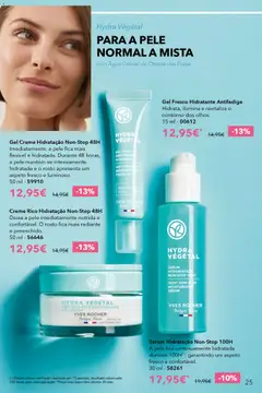 Pré-visualização Sérum Hidratação Non-Stop 100H, A pele fica continuamente hidratada durante 100H(1), garantindo um aspeto fresco e confortável. 30 ml-58261 válido de 17.04.2026 | Página: 25
