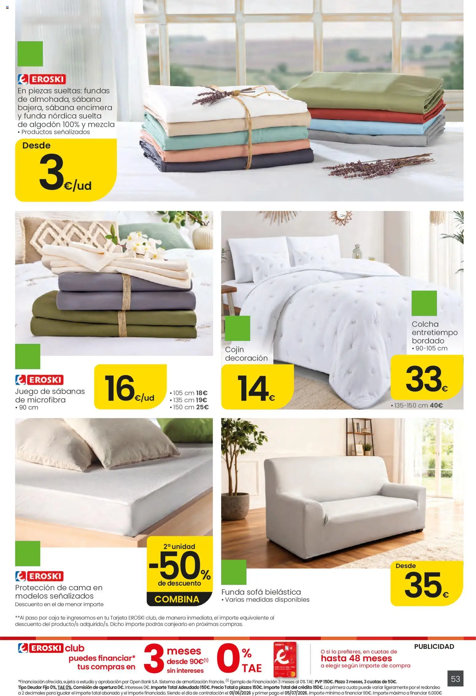 Eroski Ofertones de verano │ válido desde el 28.05.2026 | Página: 53 | Productos: Té, Funda, Cama, Caja
