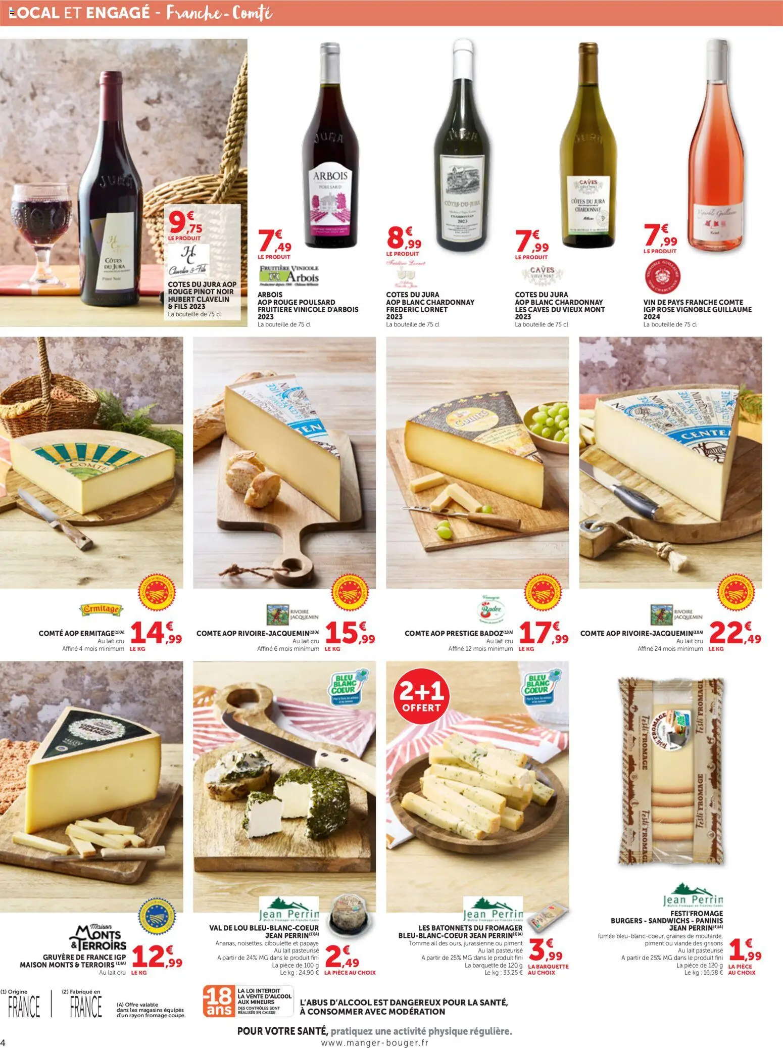 {H1} | Page: 4 | Produits: Lait, Fromage, Viande, Thé