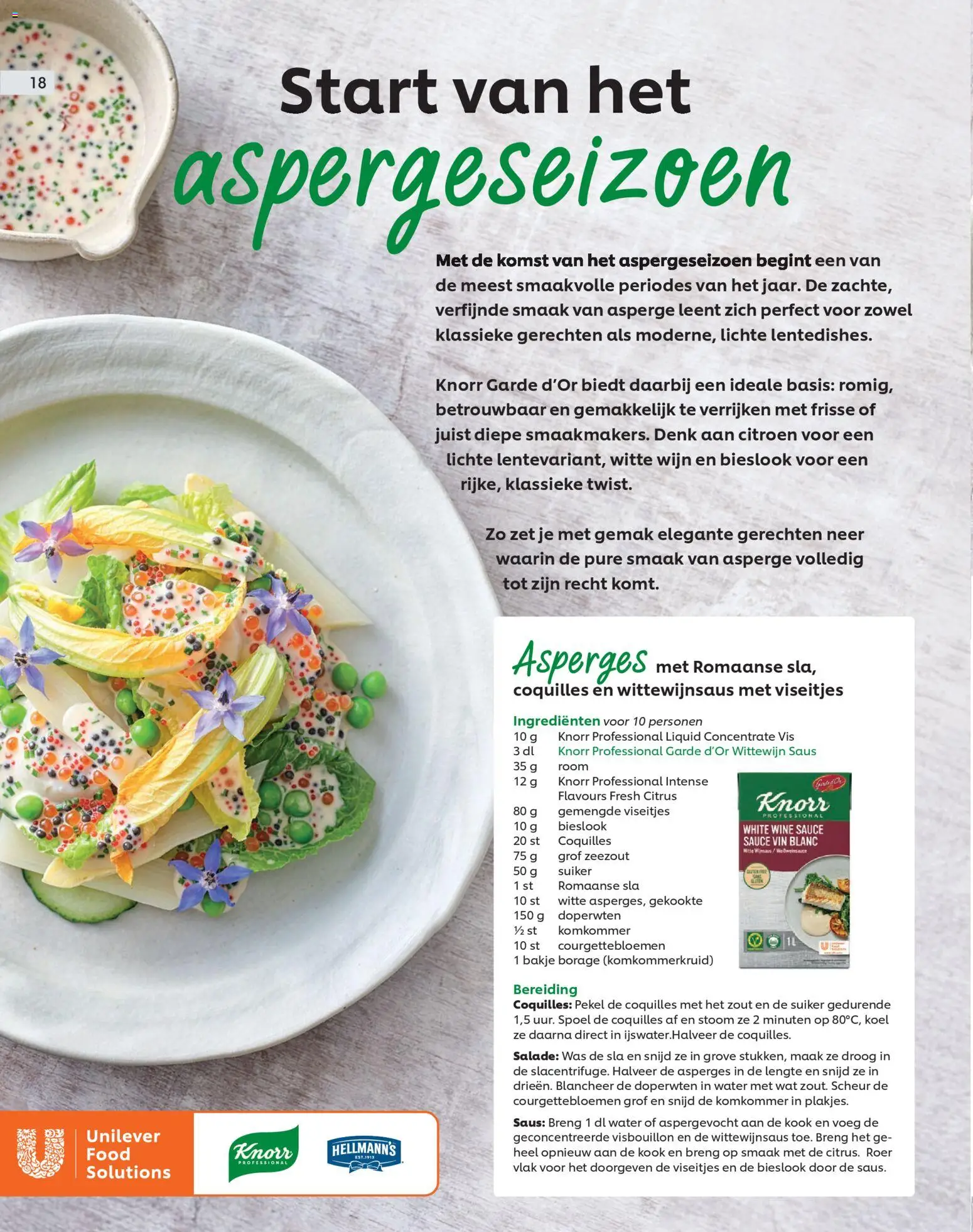 {H1} | Pagina: 18 | Producten: Asperges, Vis, Zeezout, Was