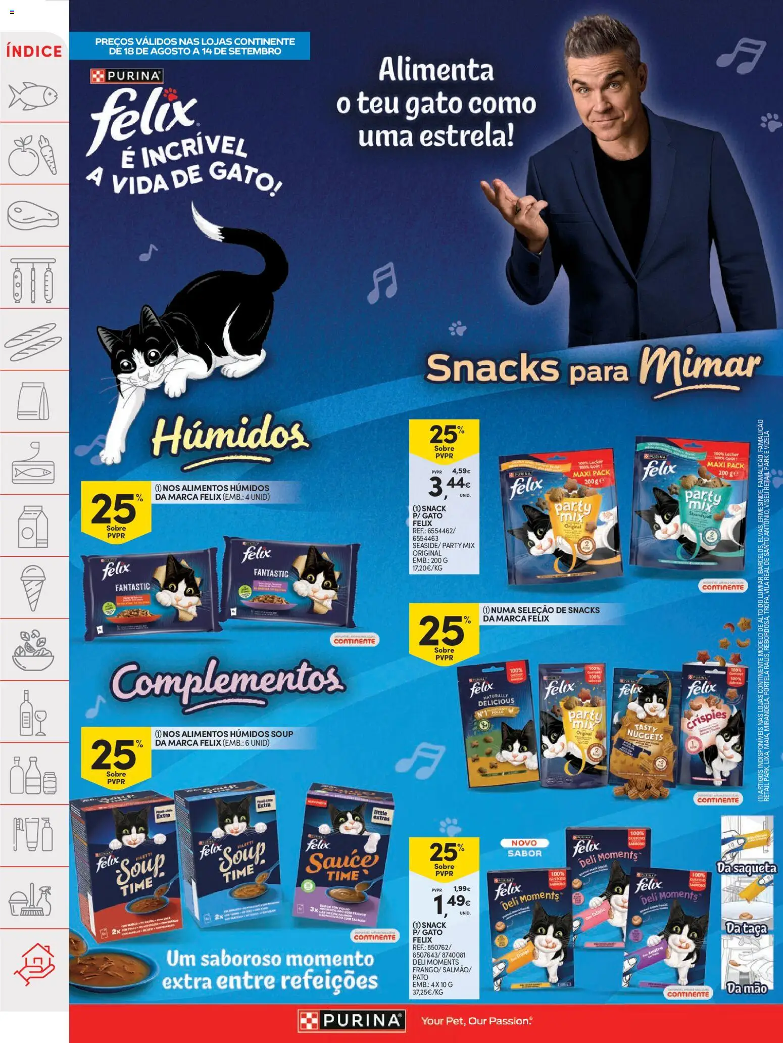 Continente folheto │ válido de 18/08/2026 | Página: 50 | Produtos: Pato, Snacks, Nuggets