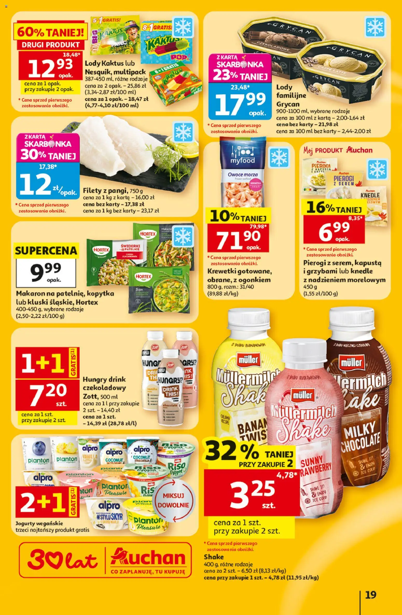 Auchan gazetka - 30 Lat Hipermarket od 02.07.2026 | Strona: 19 | Produkty: Kapusta, Alpro, Owoce, Owoce morza