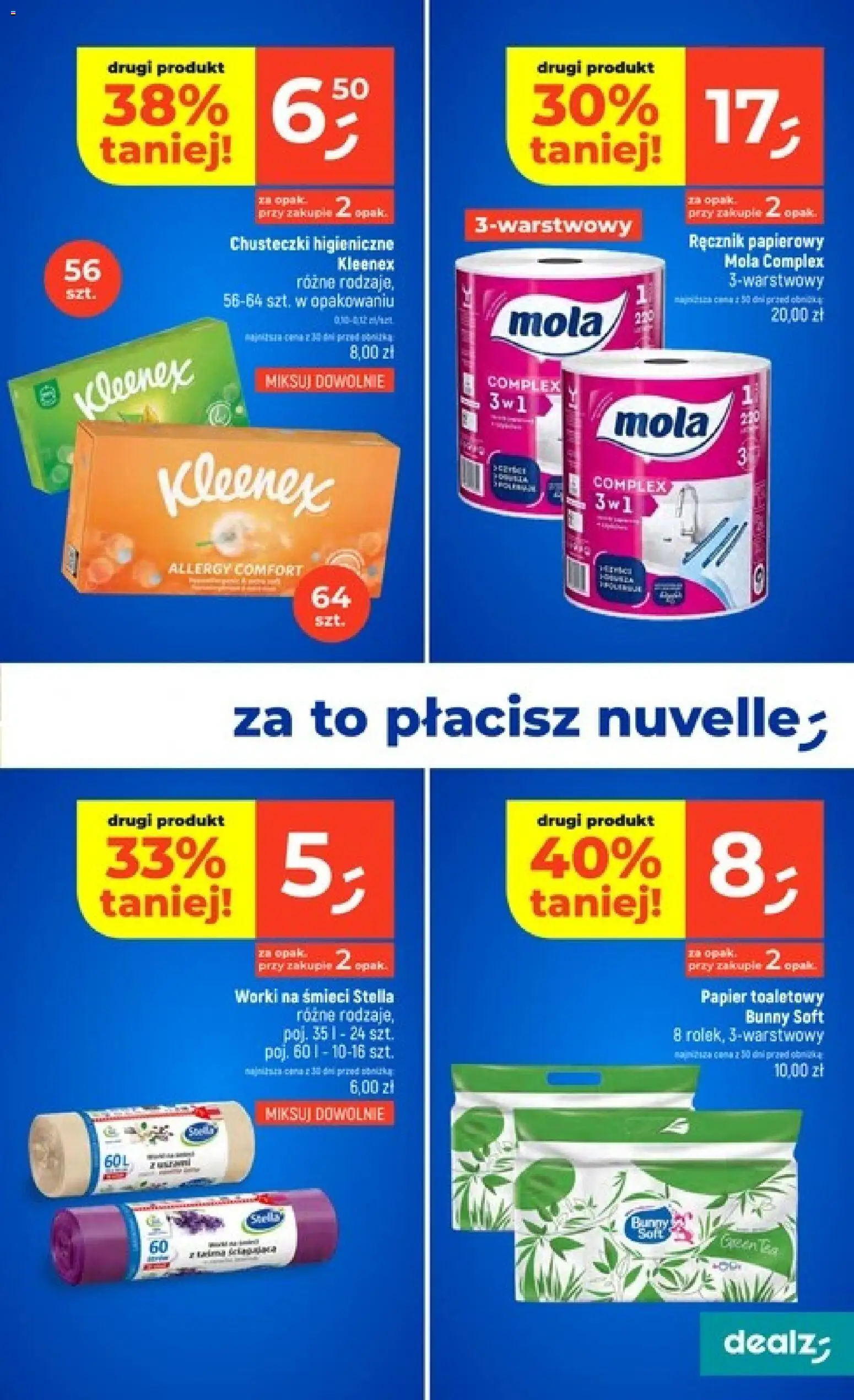 Dealz gazetka od 09.07.2026 | Strona: 31 | Produkty: Papier toaletowy, Chusteczki higieniczne, Ręcznik papierowy