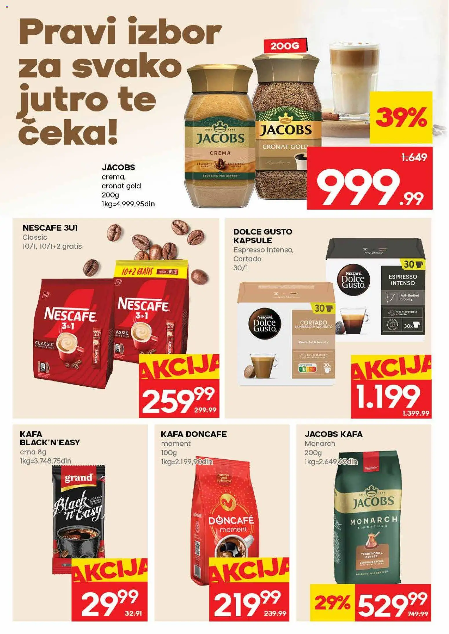 Roda katalog - važi od 07.05.2026 | Strana: 14 | Proizvode: Dolce Gusto, Kapsule, Doncafe, Nescafé